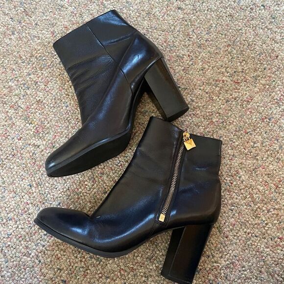 Michael Kors Leather High Heel Ankle Boots - Picture 8 of 9